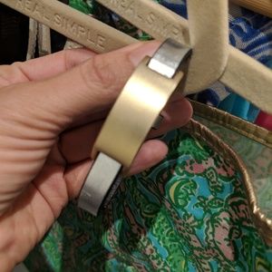 Silver and gold bracelet